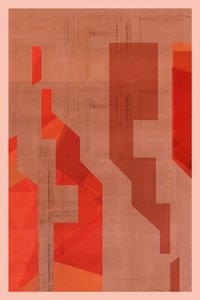 Oranje geometrische vormen door cartissi