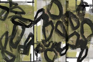 Biologische olijfolie-abstractie door cartissi