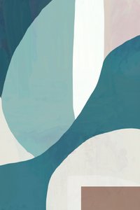 Organische blauwgroene vormen door cartissi
