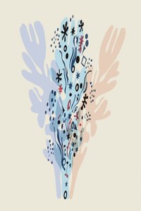 Zacht, abstract en botanisch door cartissi