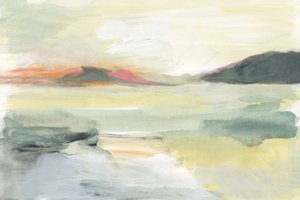 Zacht, sereen landschap door cartissi