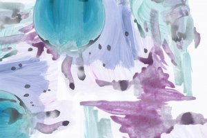 Zachtblauwgroen en lavendelblauw, abstract door cartissi