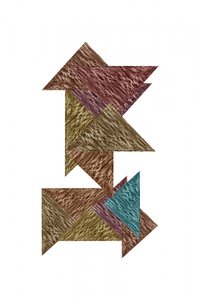 Geometrische pijlen met textuur door cartissi