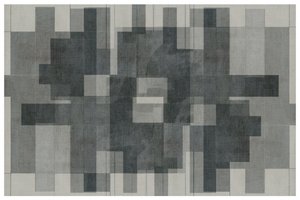 Geometrisch ontwerp in ton-sur-ton