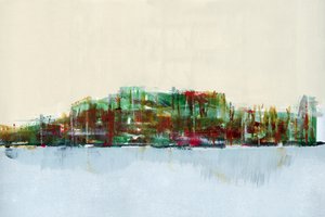 Levendige stadsweerspiegeling door cartissi