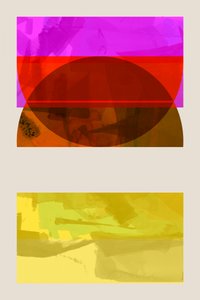 Levendige geometrische abstracte kunst door cartissi