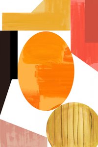 Warme abstracte vormen door cartissi