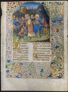 Blad uit een getijdenboek: Het verraad van Christus