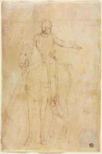 Gepantserde figuur te paard