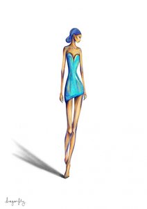 Chique blauwe jurk voor dames door dragonfly