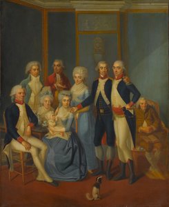 Portret van een militaire familie, ca. 1789-90