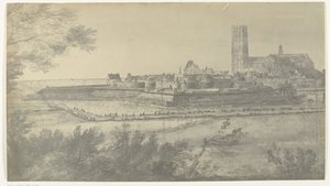 Gezicht op Harderwijk, 1672