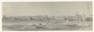 Gezicht op Kampen, 1672 (series title) door frères Moreau