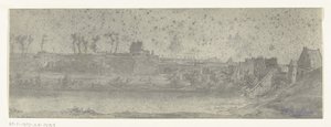 Gezicht op Maastricht, 1672