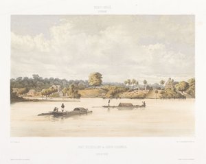 Gezicht op Post Gelderland en Joden Savannah door jonkheer Jacob Eduard van Heemskerck