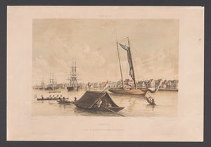 Waterkant en rede te Paramaribo door jonkheer Jacob Eduard van Heemskerck