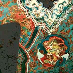 Chinees jasje, 2013 (gemengde techniek) door linda arthurs