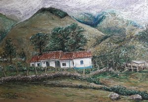 Andeslandschap - Llano Largo Venezuela