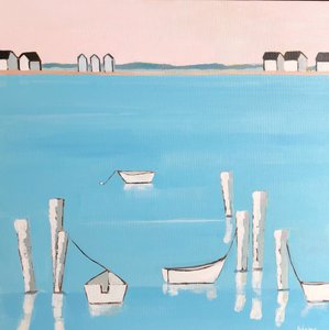 Rustige kustboten door phyllis adams