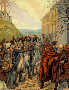 Staatsgreep van Napoleon I Bonaparte: Vlucht uit de Raad van Vijfhonderd op 19 brumaire (10 november) door pseudonym for Onfray de Breville Jacques Job
