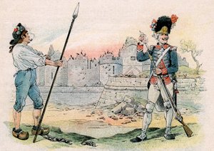Vernietiging (sloop, ontmanteling) van de Bastille door pseudonym for Onfray de Breville Jacques Job