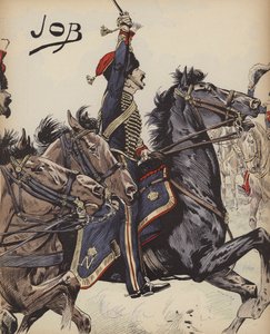 Franse cavalerist van de Napoleontische oorlogen door pseudonym for Onfray de Breville Jacques Job