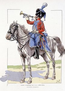 Erewacht van Lyon van 1804 tot 1814, Trompetter te paard - in 