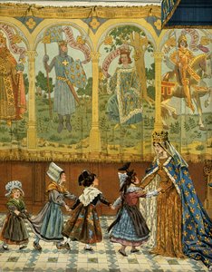Geschiedenis van Frankrijk in de Middeleeuwen: Allegorie van de Franse provincies die aan de kroon van Frankrijk zijn bevestigd onder het bewind van koning Lodewijk XI de Voorzichtige (1423-1483)