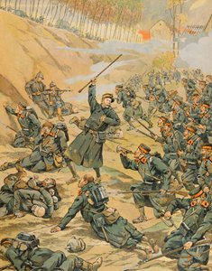 Geschiedenis van België: De verdediging van de Schoorbakke Tervaete bocht door de infanterie tijdens de Slag aan de IJzer in 1914 door pseudonym for Onfray de Breville Jacques Job