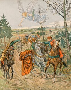 Geschiedenis van België: Sint Albert van Leuven (ca. 1166-1192), Prins van Luik wordt vermoord in Reims door de huurmoordenaars van Keizer Hendrik VI in 1192 door pseudonym for Onfray de Breville Jacques Job