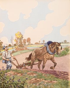 Le retour à la terre (Franse militair keert terug naar zijn veld na het einde van de Eerste Wereldoorlog), Privécollectie