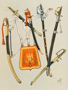 Outfit van Franse troepen in alle tijden: wapens van troepen, Groep 1, Privécollectie door pseudonym for Onfray de Breville Jacques Job