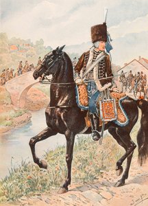 Jacques Marie Gaston Onfroy de Breville - Uniformen van de Franse troepen: Kolonel van de Hussars van Chamborant door pseudonym for Onfray de Breville Jacques Job