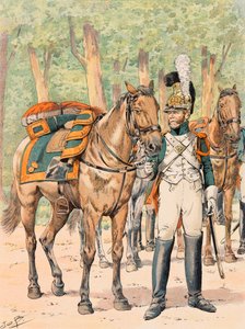 Outfit van de Franse troepen te allen tijde: Dragons de France (1814 - 1815)