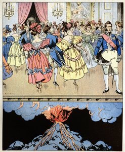 We dansen op een vulkaan. Woorden van Graaf Narcisse Achille de Salvandy (1795-1856) die de revolutie van de drie glorieuze voorspelde aan Louis Philippe I Hertog van Orleans (Louis-Philippe) door pseudonym for Onfray de Breville Jacques Job