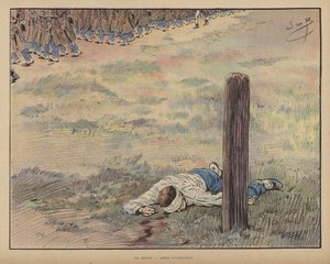 De parade - na de executie door pseudonym for Onfray de Breville Job