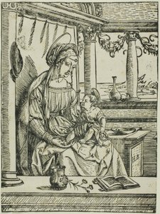 De maagd en het kind door the Elder Hans Burgkmair