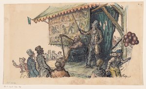 Kermiszanger door unknown (signed by artist)