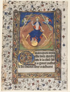 Blad uit een Getijdenboek: Christus in Oordeel