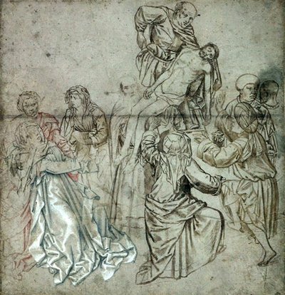 Middenpaneel van een verloren drieluik door Campin, mogelijk getekend door Vranck van der Stock door Master of Flémalle