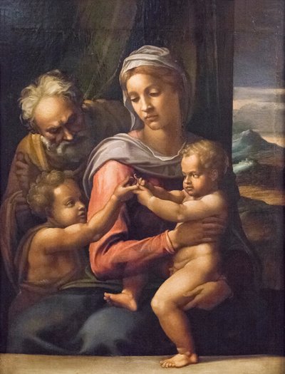 Heilige familie met Johannes de Doper door (1509 66) Daniele da Volterra