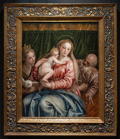 Madonna en Kind Jezus tussen S. Catharina van Alexandrië en Petrus door (1528 88) Veronese