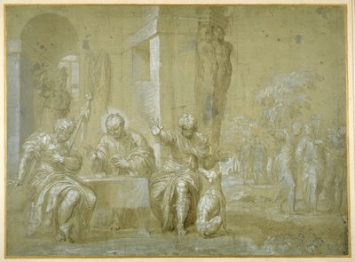 Het Avondmaal in Emmaüs, c.1550 door Veronese