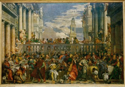 De bruiloft in Kana ... door (1528-88) Veronese