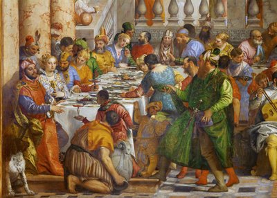 De bruiloft in Kana ... door (1528-88) Veronese