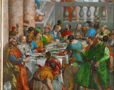 De bruiloft in Kana ... door (1528-88) Veronese
