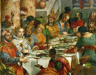 De bruiloft in Kana ... door (1528-88) Veronese