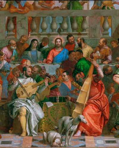 De bruiloft in Kana ... door (1528-88) Veronese