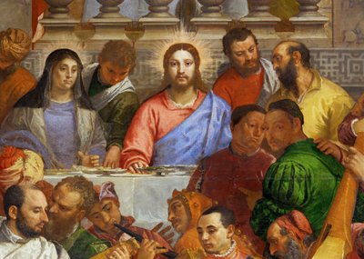De bruiloft in Kana ... door (1528-88) Veronese