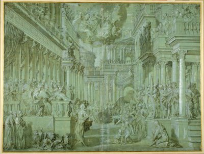 Allegorie ter viering van de publicatie van de Heilige Liga in 1571 door Veronese